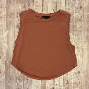 Forever 21 Rust Sleeveless Muscle Tee